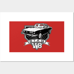 Triumph Stag V8 convertible Posters and Art